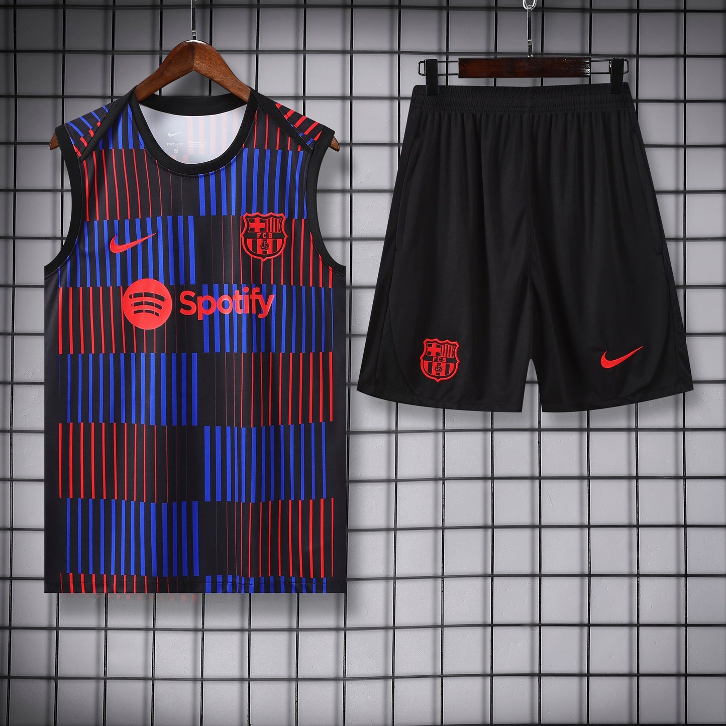 FC Barcelona - Tanktop Trainingset Blauw/Rood