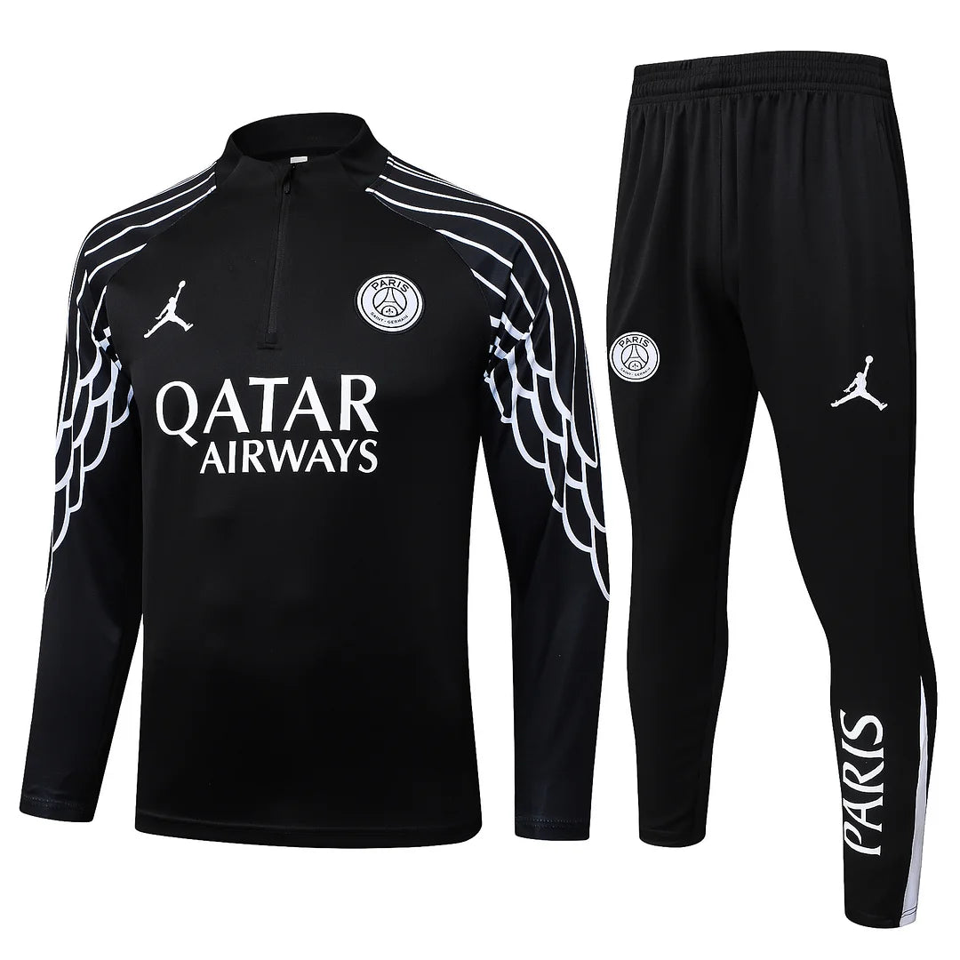 Paris Saint-Germain - 25/26 1/4 Zip Tracksuit Zwart