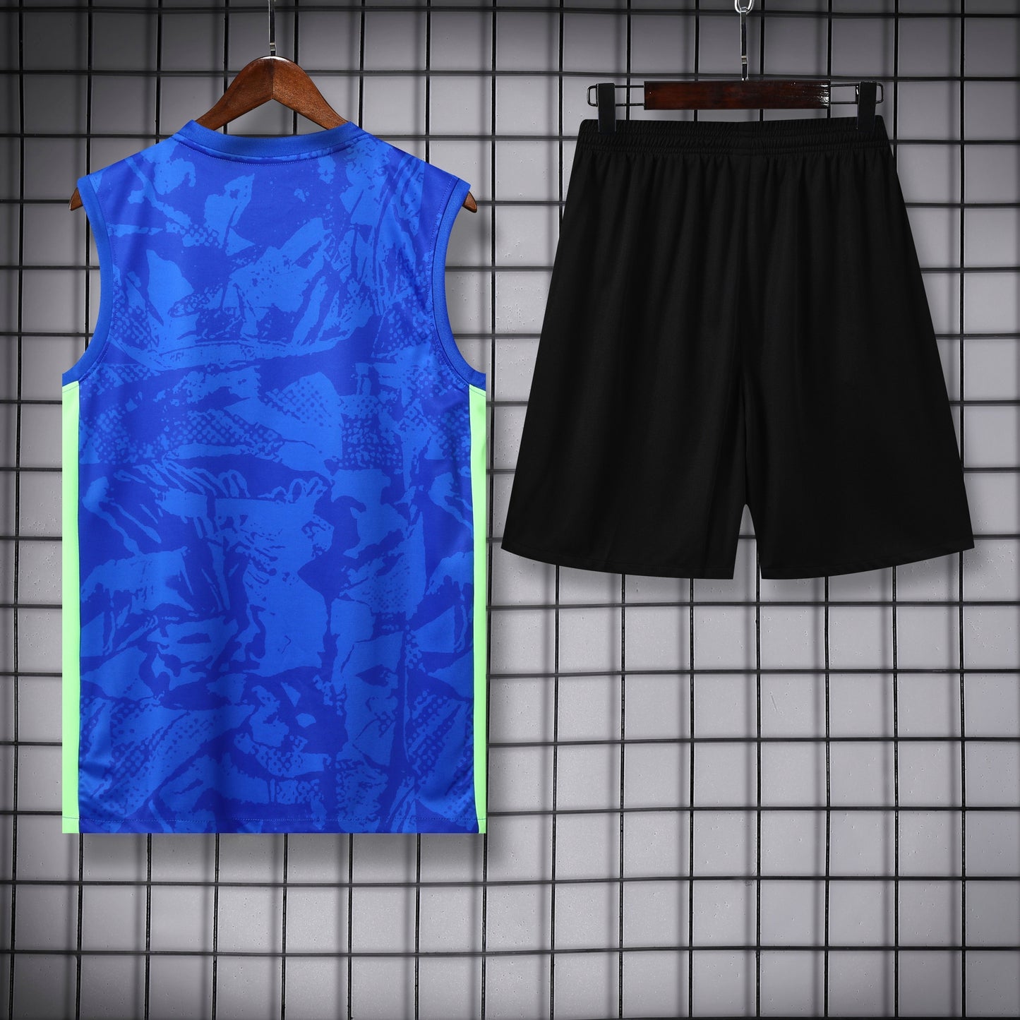 FC Barcelona - Tanktop Trainingset Neon Blauw