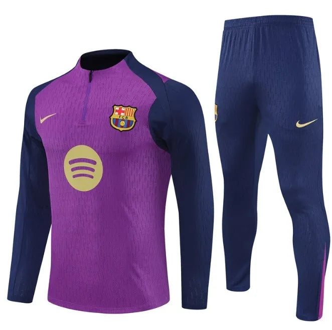 FC Barcelona 25/26 1/4 Zip Tracksuit Paars