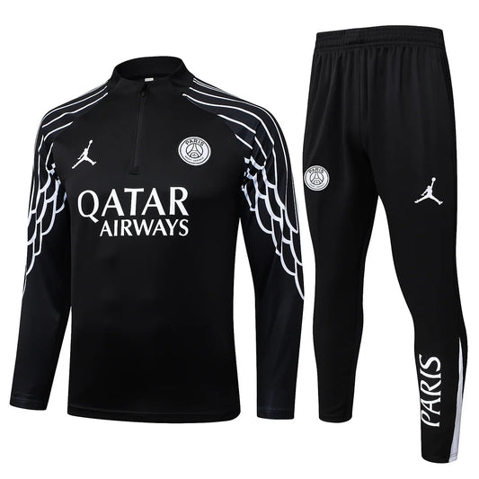 Paris Saint-Germain - 25/26 1/4 Zip Tracksuit Zwart