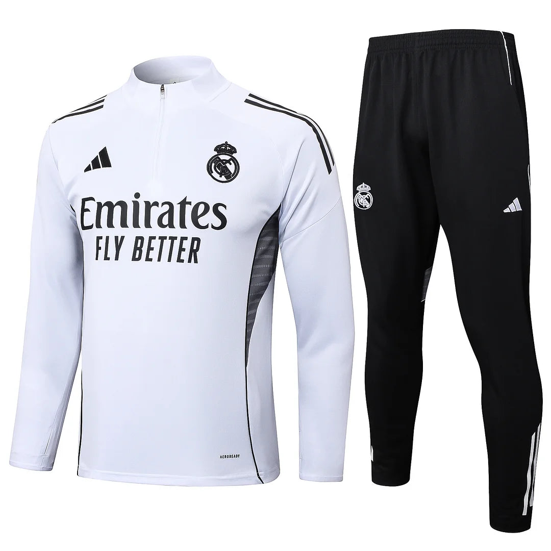 Real Madrid CF - Tracksuit Wit/Zwart