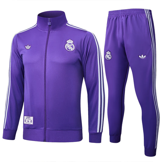 Real Madrid CF - Terrace Icons Tracksuit Paars