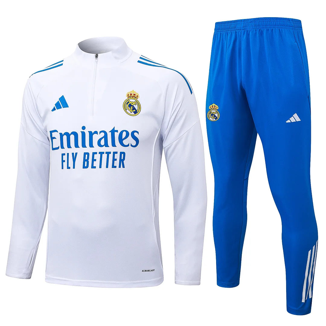 Real Madrid CF - Tracksuit Wit/Blauw