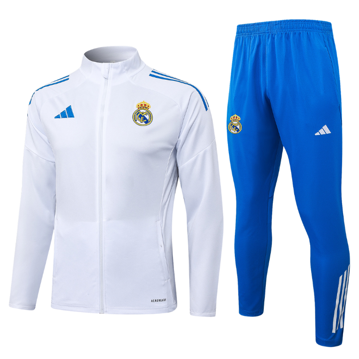 Real Madrid CF - Tracksuit Wit/Blauw