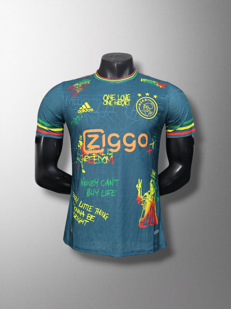 AFC Ajax Bob Marley Shirt – Limited Turquoise Editie