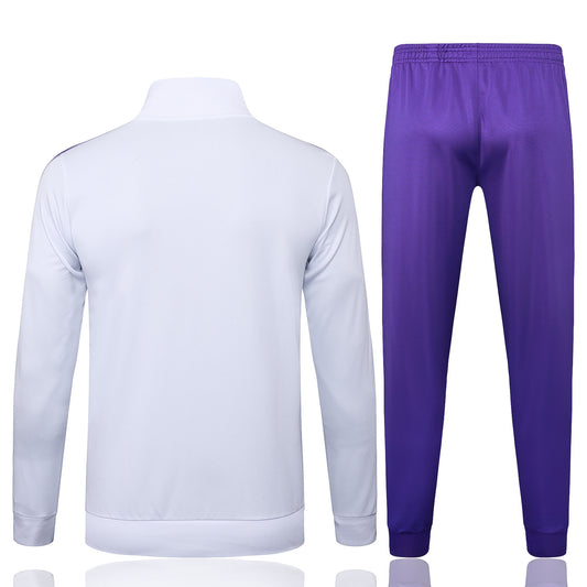 Real Madrid CF - Terrace Icons Tracksuit Wit/Paars