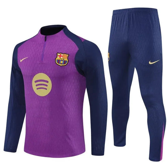 FC Barcelona 25/26 1/4 Zip Tracksuit Paars